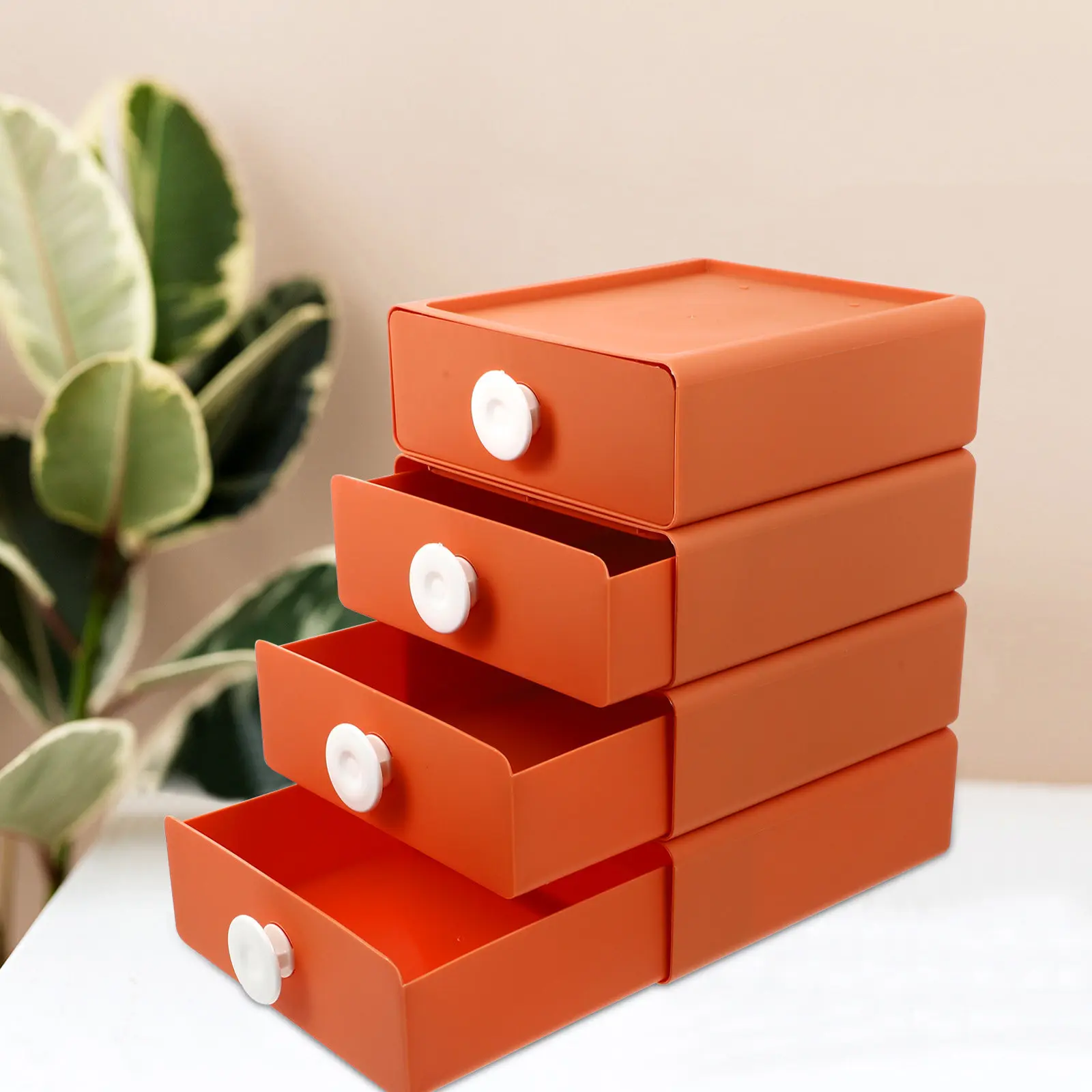 

Набор из 4-х настольных органайзеров-ящиков из высококачественного полипропилена для хранения пультов, ручек, канцелярских принадлежностей и мелочей, современный минималистичный дизайн