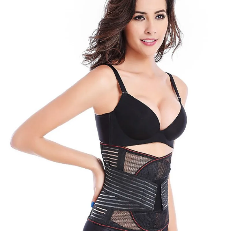 Men Women Neoprene Lumbar Waist Support  Unisex Exercise Weight Loss Back Brace Support Belt Men Medical Corset Back