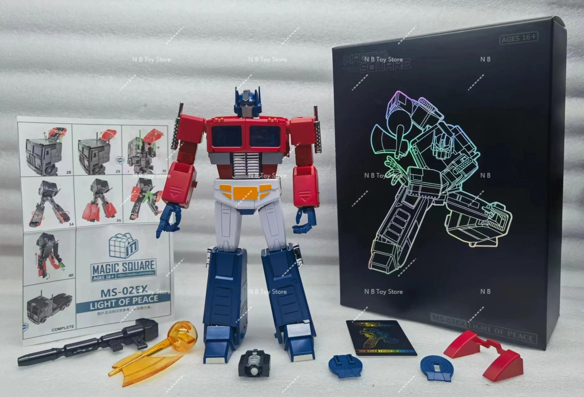 Transformation Action Figure, Model Magic Square MS-TOYS MS02EX Light of Peace, OP Commander G1, Version 3.0 2025