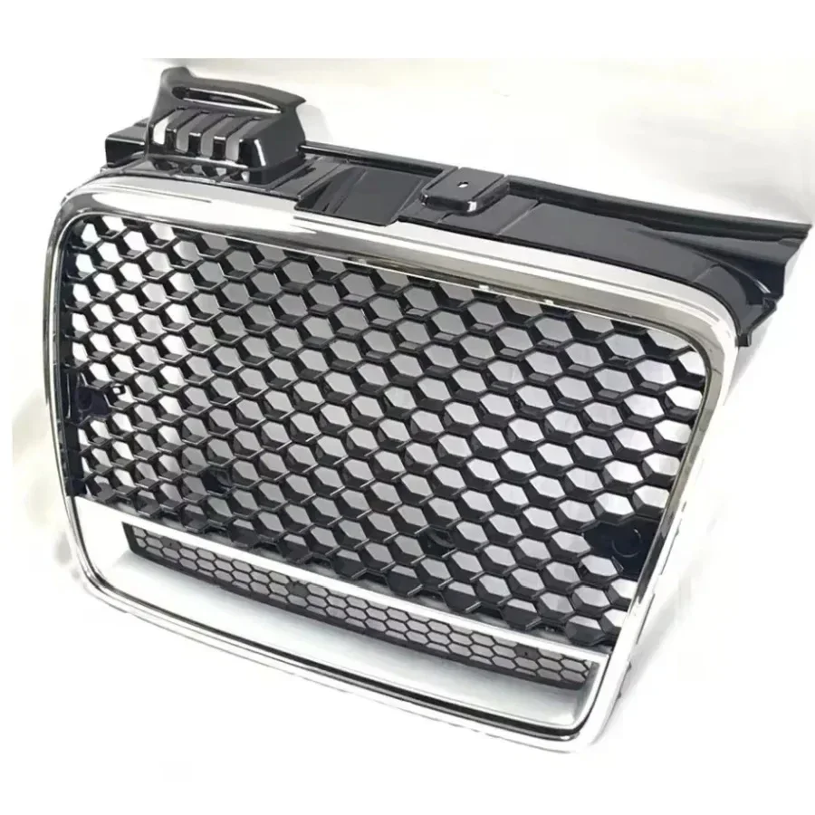 Honeycomb Grill Mesh Front Bumper Grill Center Grille for RS4 Grill for  A4 B7 2005-2007(not for Sline) 