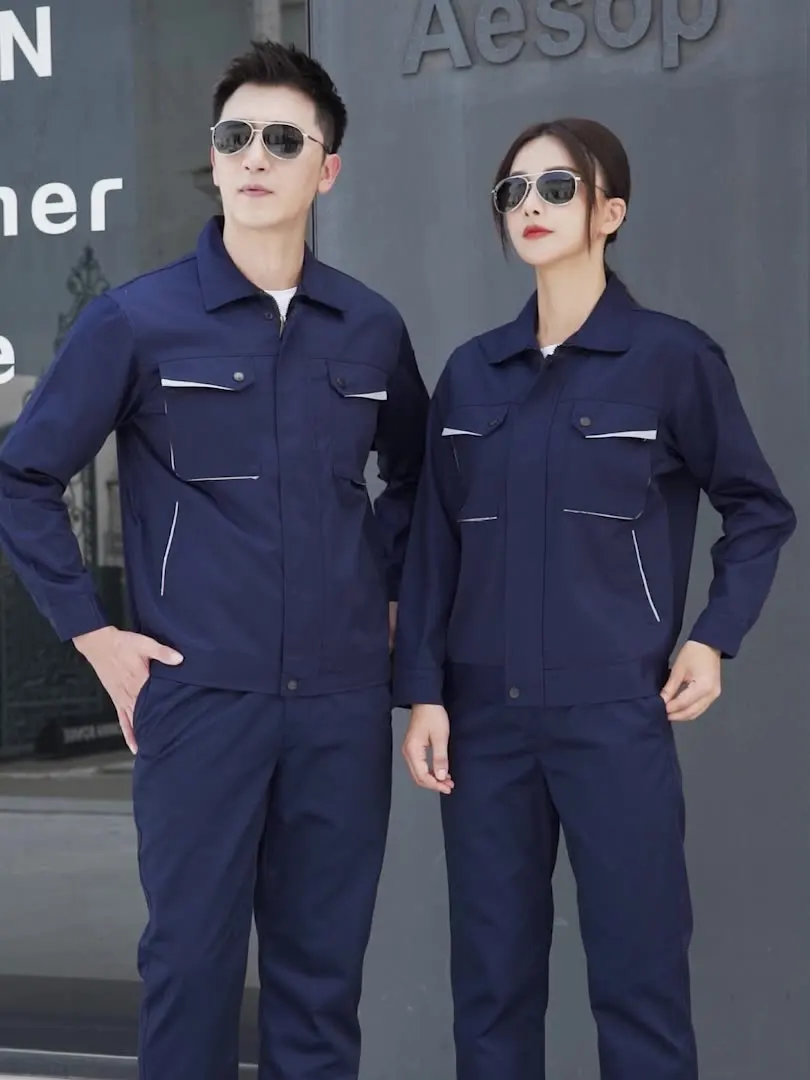 Spring Autumn Men's Wear Resistant Labor Protection Uniforms Work Clothing Workshop Construction Site Factory Worker Coveralls