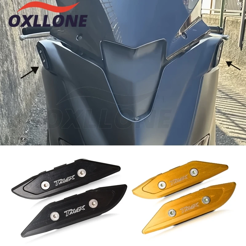 

For Yamaha T MAX T-MAX TMAX 530 DX SX TECH MAX 2012 - 2017 Tmax560 2019-2023 CNC Rear Side Mirrors Bracket Hole Cap Clamp Cover