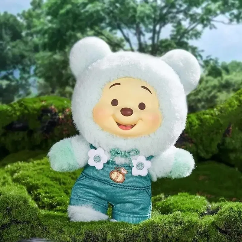 디즈니 위니 더 푸우 캔디 시리즈 블라인드 박스 귀여운 비닐 페이스 펜던트 푸푸 베어 인형 패션 트렌드 장난감 크리스마스 선물 소녀 선물! !