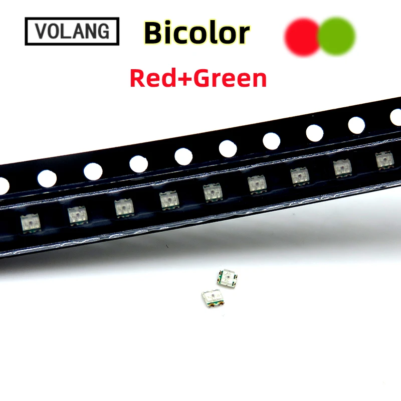 Lumière LED RGB RGB RGY, 1615x0606mm, rouge, bleu, vert, orange, blanc, jaune, 0603x2 tricolore, 1.6