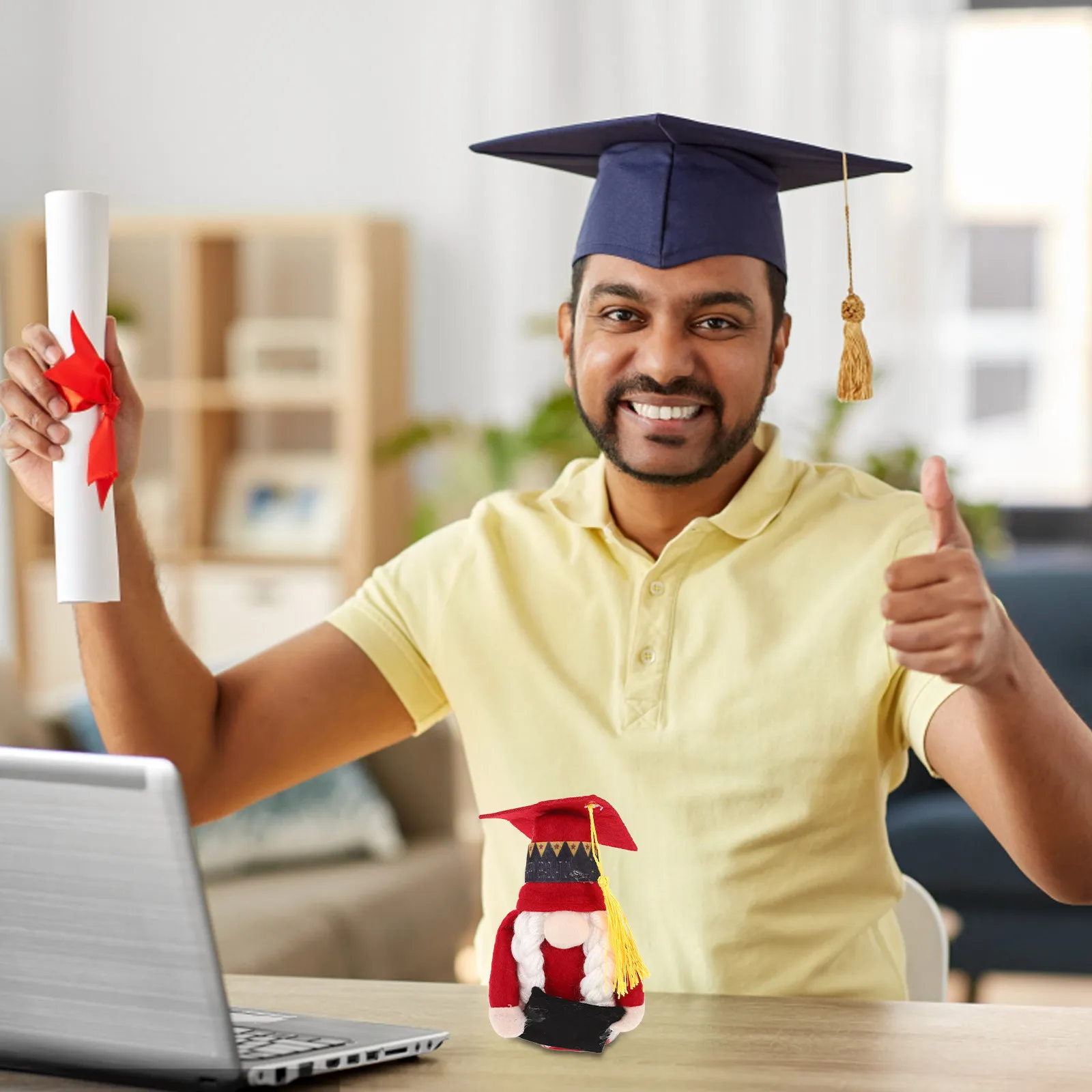 

Graduation Cap Soft Stuffed Animal Unique Size Comfortable Graduation Party Decoration Gift Keepsake DIY Stuffed Supply