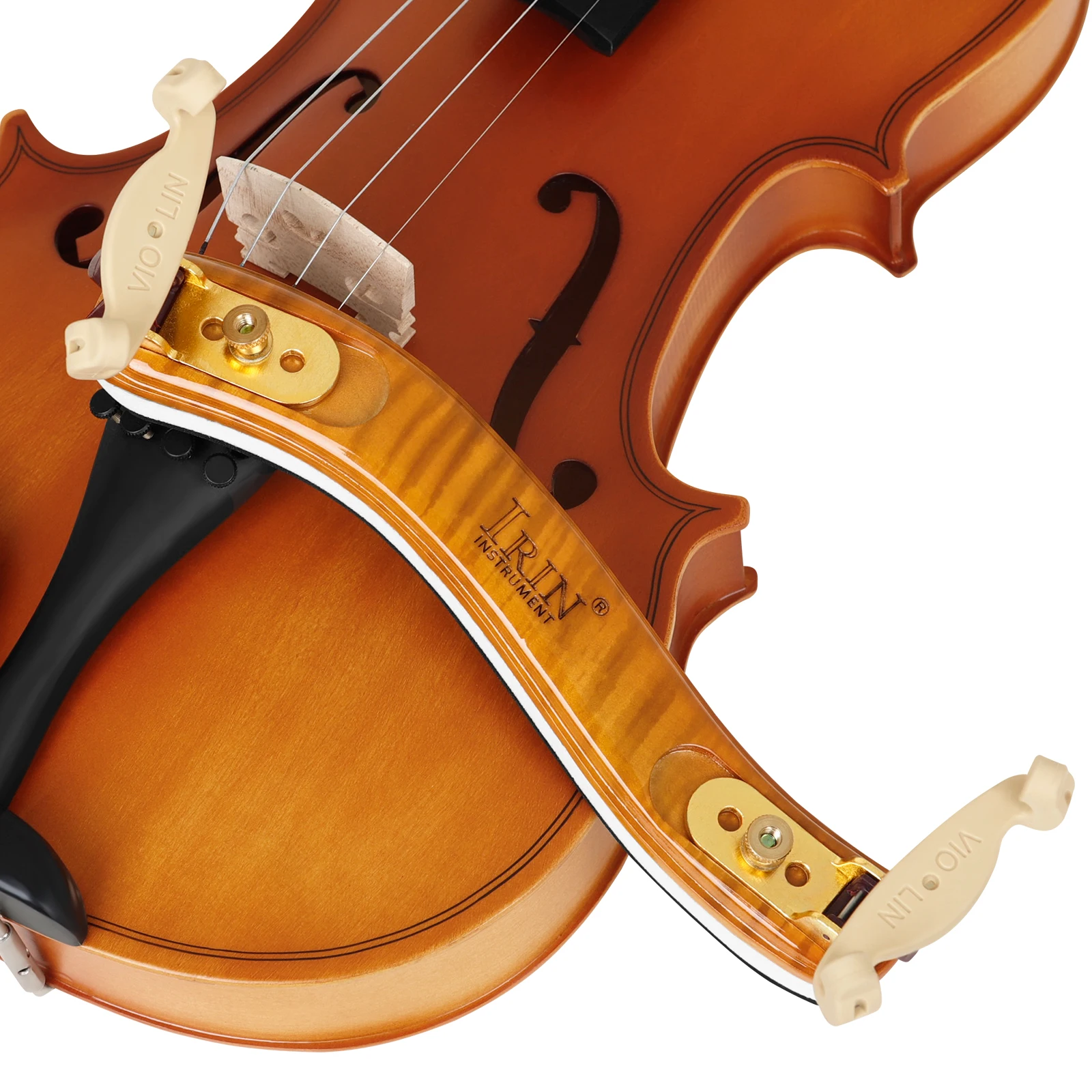 IRIN Violin Shoulder Rest 4/4 Adjustable Tiger Skin Violin Shoulder Pads Thickened Support Relief Musical Instrument Accessories