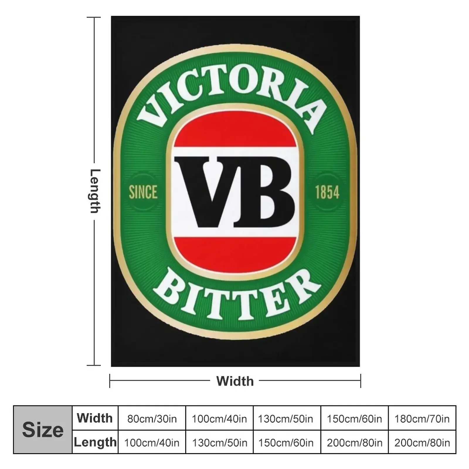 redwhite,Victoria Bitter Victoria Bitter Throw Blanket couch cozy soft plush fuzzy picnic outdoor blanket