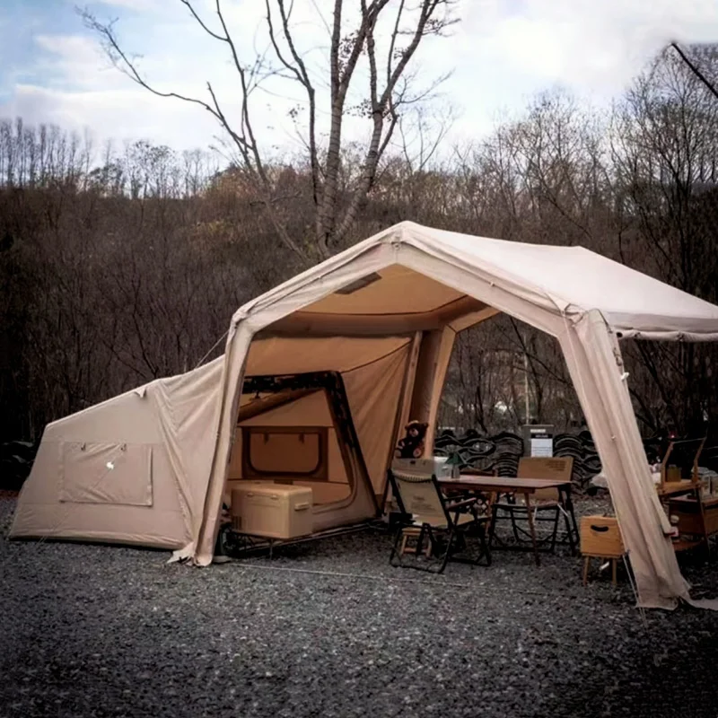 

Newest Design Large Inflatable Two Rooms Tent for Family Outdoor Camping Flysheet Air Tent