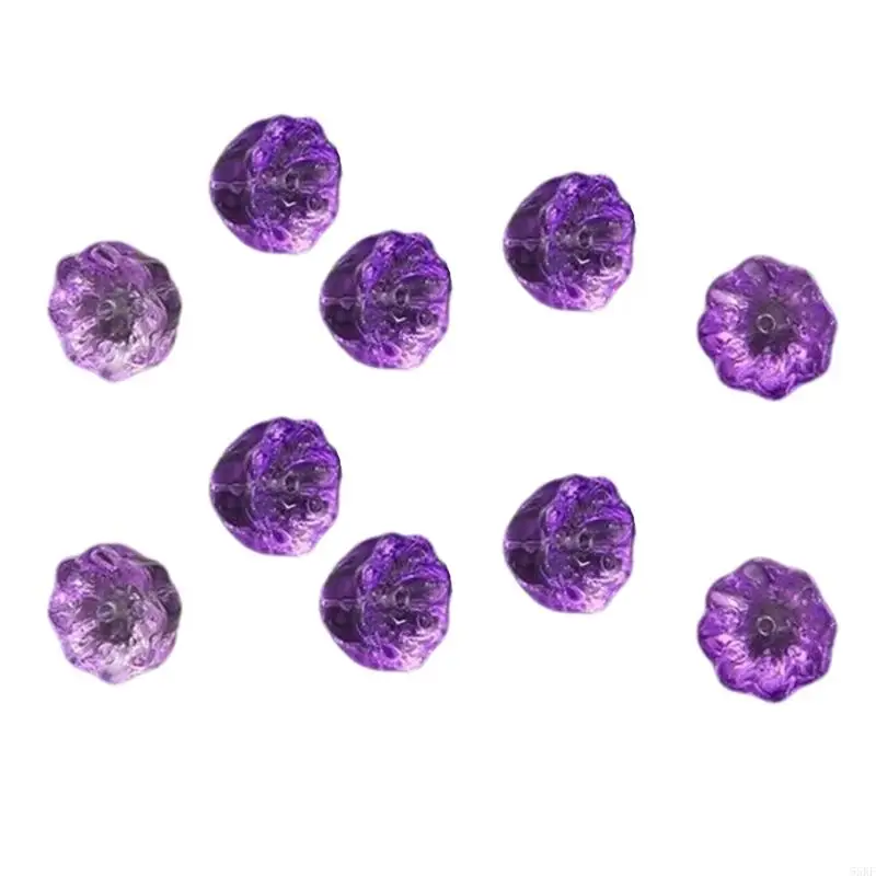 Flower Hair Accessory Supply Set 10 Count for Handmade Hairpin Use, Repeat Work, Hanging Trim Styling, and Project Use 55KF