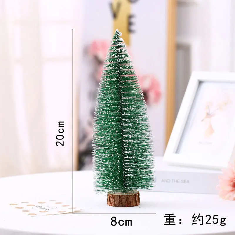 Albero di natale decorato con pino di cedro su seta di sisal piccolo albero di natale ornamenti di natale 2025 Navidad