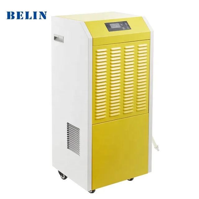 Shanghai Factory Manufacturer Of Metal Housing With Wheel And Handle Compressor Type Industrial Warehouse Dehumidifier