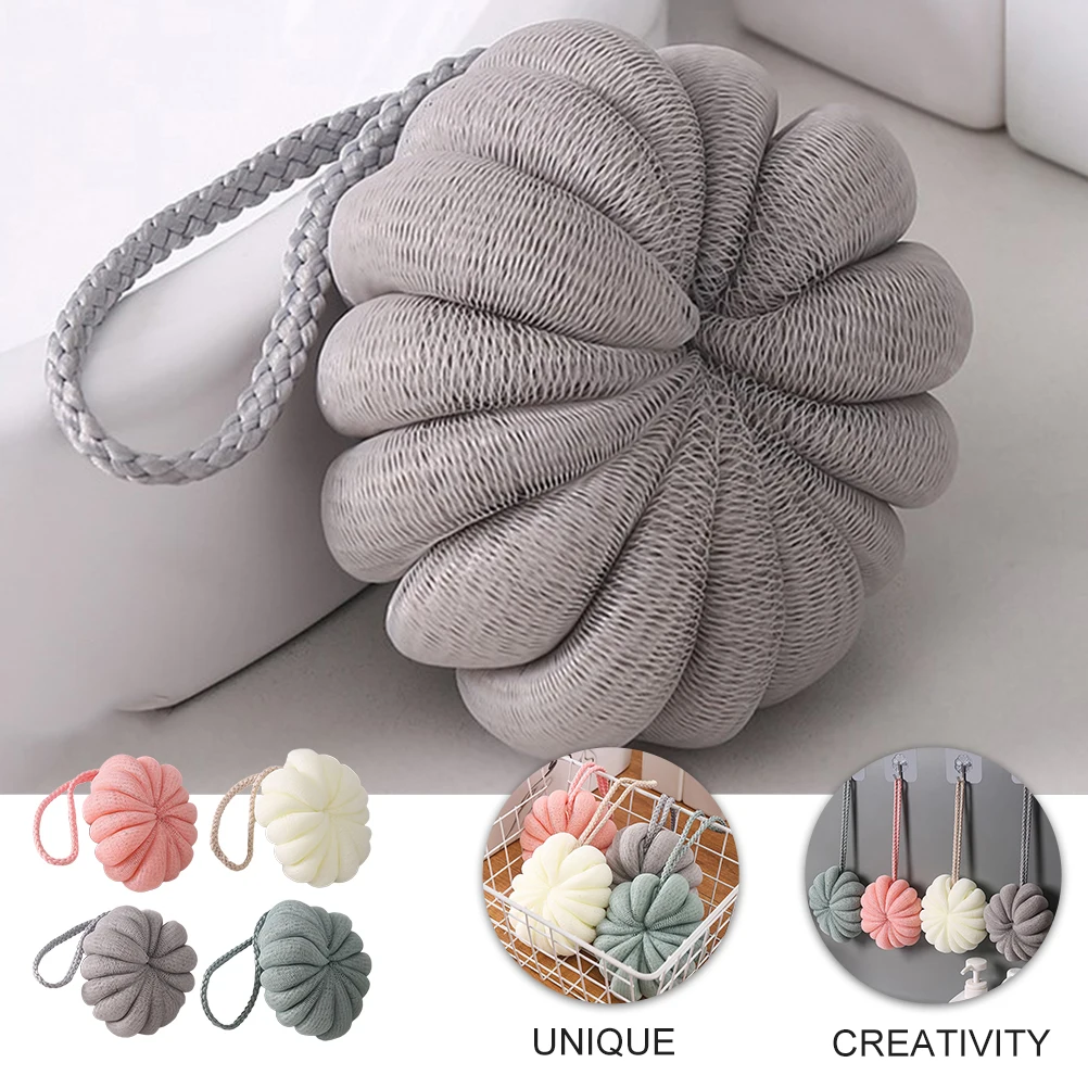

4pcs Stylish Shower Stretchy Mesh Sponges For Bathroom Hotel Use Gentle Massage Deep Cleansing Bath Loofah Accessories Elastic