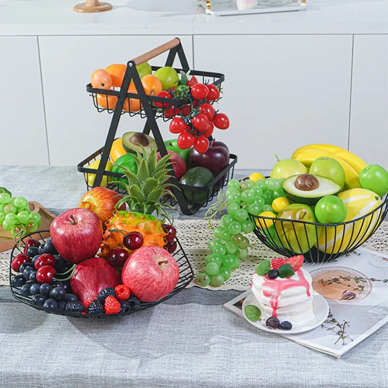 Simulated Fruit Models Fruit Vegetable Set Decorations Kitchen Ornaments Food Camping Photo Props Limones Decorativos