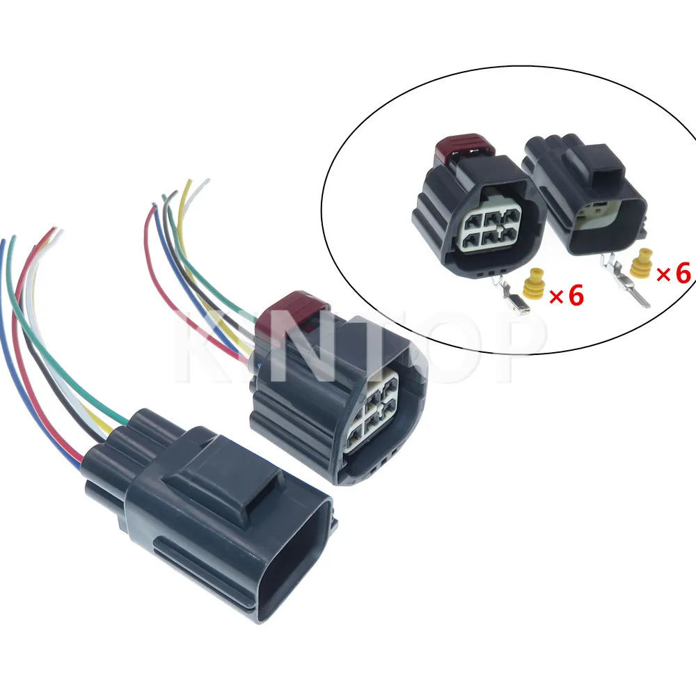 

1 Set 6 Pins 7283-5577-10 7282-5577-10 Waterproof Auto Throttle Pump Socket AC Assembly Electrical Cable Harness Plug