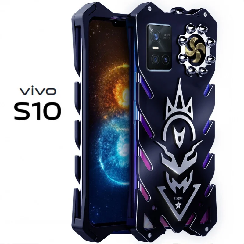 

Applicable to Vivos10 Phone Case Metal Protective Shell S10 Phone Case Anti-Fall Fire God Applicable to Vivos10