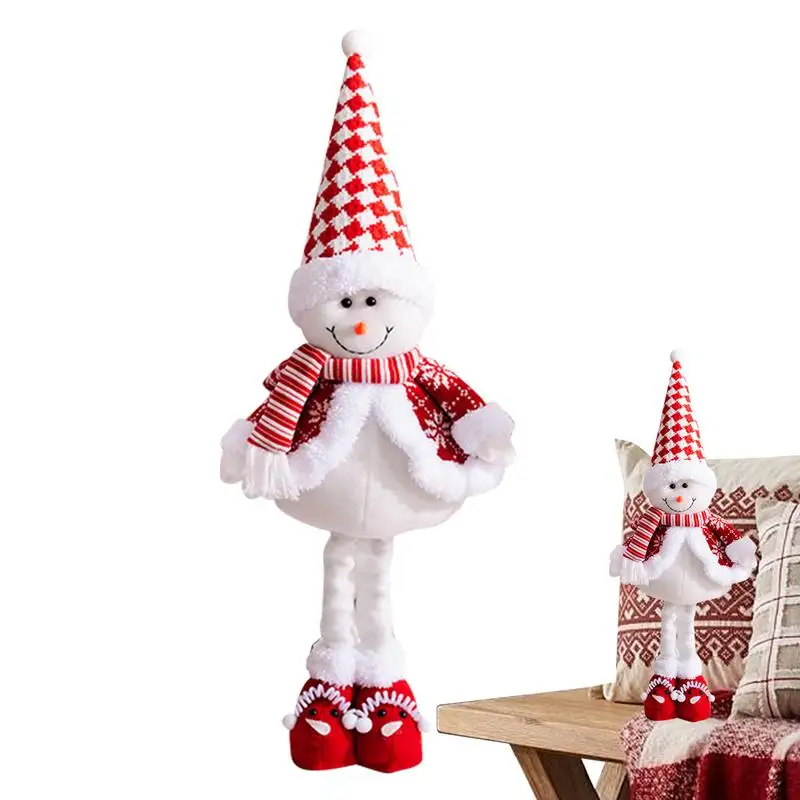 

Christmas Doll Telescopic Holiday Decoration Figures Christmas Decoration Figures Standing Ornament For Home Indoor