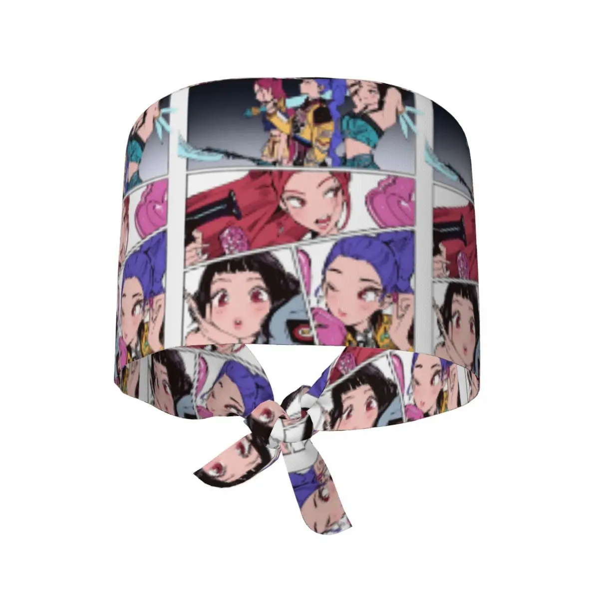 Cappello medico KPop Demon Hunter Berretto da lavoro per donna unisex Cappelli da infermiera regolabili Berretto da lavoro alla moda con design per capelli lunghi