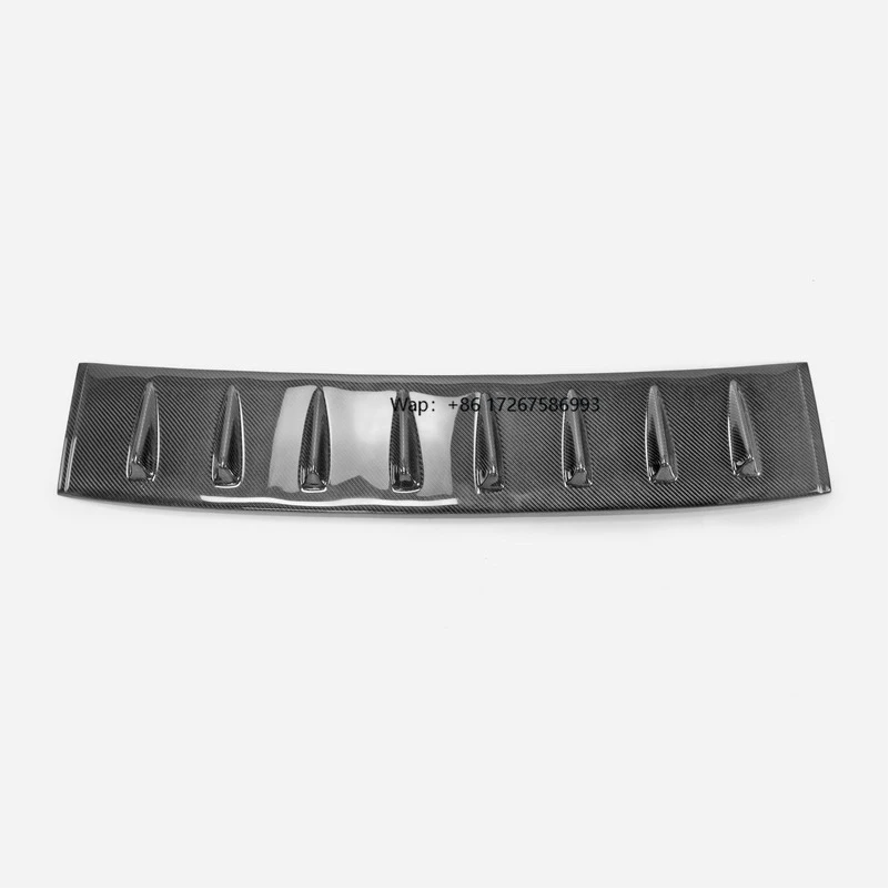 

For Infiniti Q60 Coupe Shark Fin Carbon Fiber Roof Spoiler, Duck Tail Style Rear Roof Wing Styling Parts