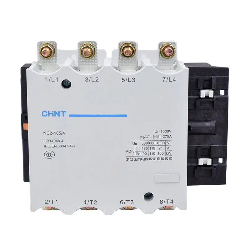 

CHINT Power Contactor 4P NC2 Series NC2-185/4 110V 127V 220V 380V contactors china