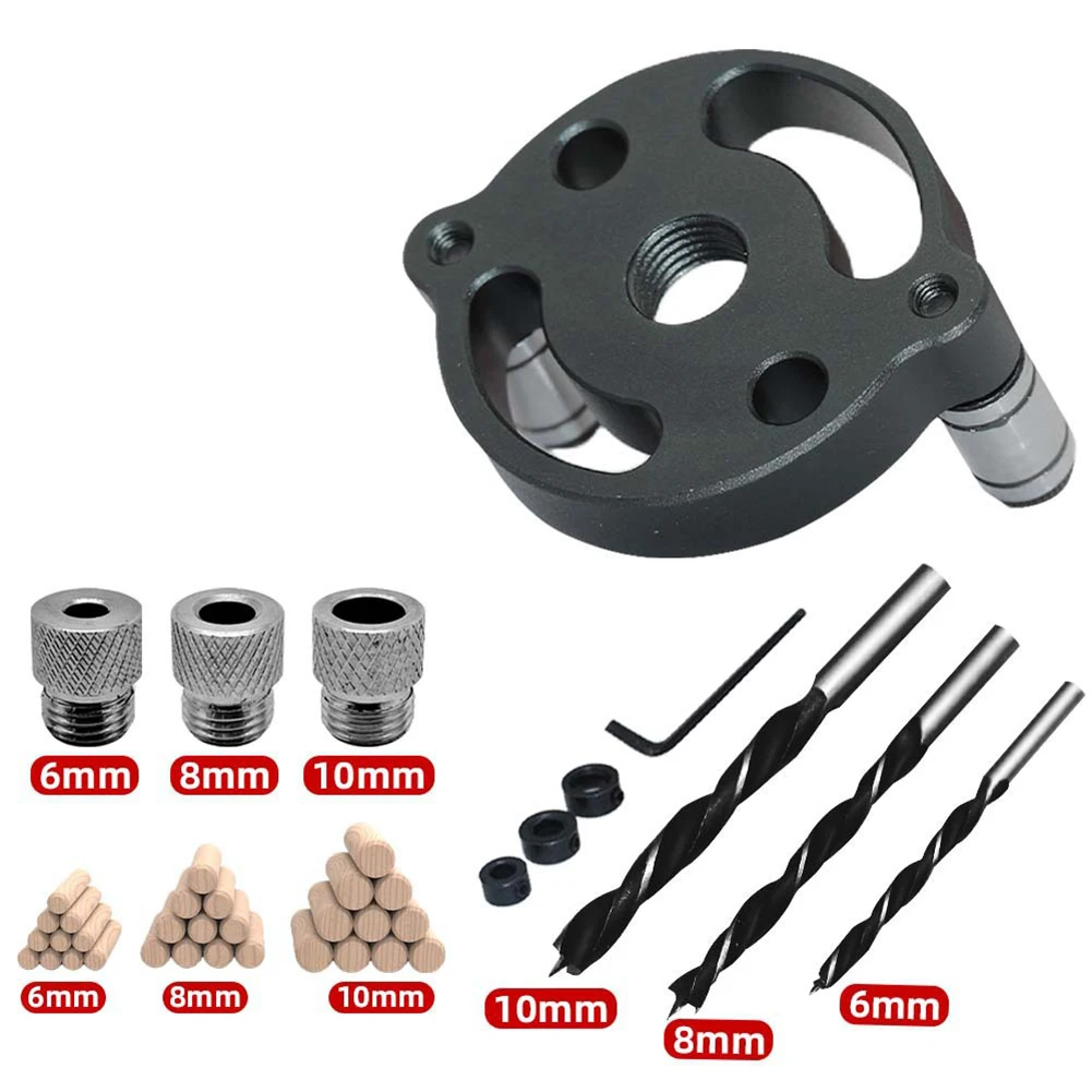 

Efficient Dowel Drill Kit with Pocket Hole Jig Perfect for Wood and Alloy Drilling Tasks with Self Centering Design