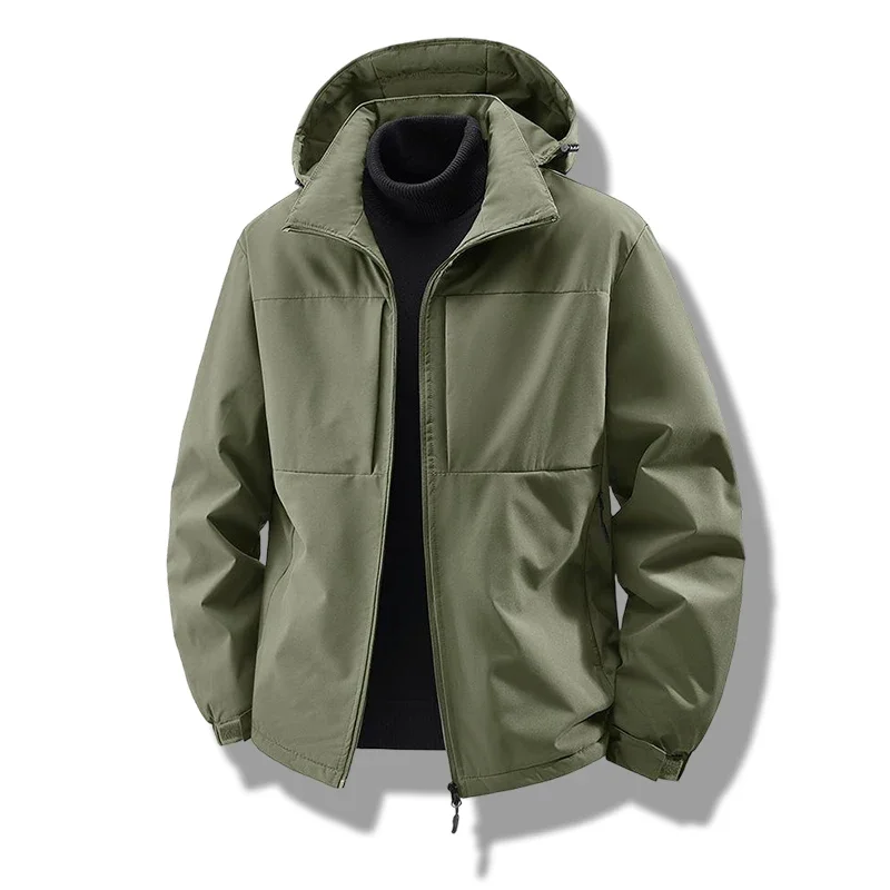 

Winter Men Detachable Hood Outdoor Jacket Thick Warm Winter Jacket Fashion Casual Men‘s Windproof Jacket Outwear Windbreaker