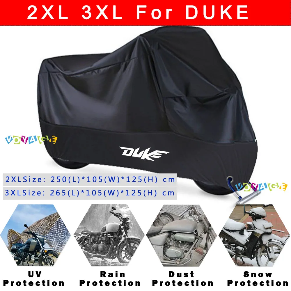 

For KTM Duke 125 200 390 790 1190 1090 Waterproof Outdoor Scooter UV Protector Dust Rain Cover Motorcycle Accessories