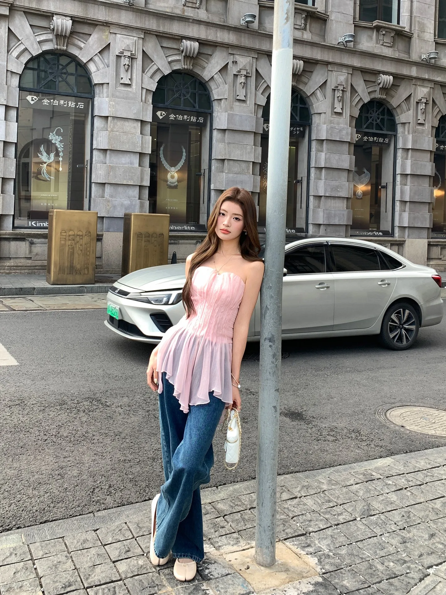 

Джинсы женские летние повседневные универсальные из хлопкового денима с высокой талией, светло-голубые, в американском ретро-стиле, свободного прямого кроя