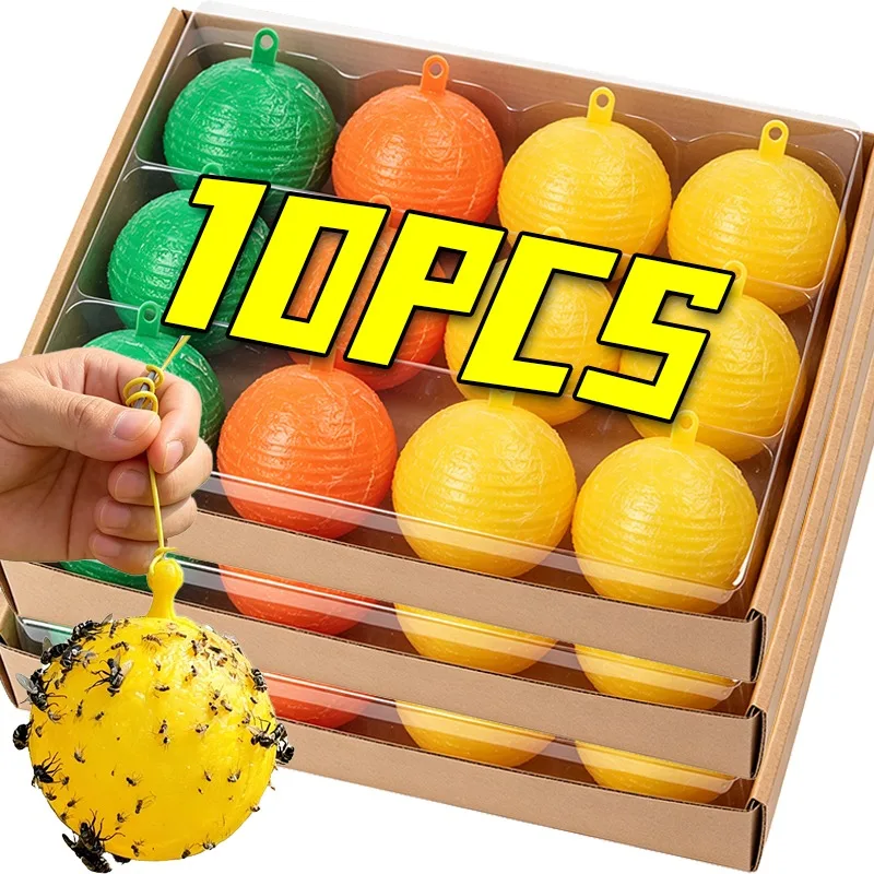 Balles collantes puissantes pour attraper les mouches des fruits, les guêpes, les abeilles, les insectes, piège anti-parasites pour la protection des plantes du jardin et des vergers en extérieur,