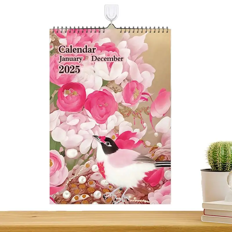 Wall Calendar 12 Month 12 Month Monthly Planner Large Blocks Monthly Calendar From Jan. 2025 Dec. 2025 Desk Calendar For