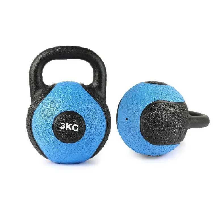 home workout equipment sport rubber coated sand filled kettlebell