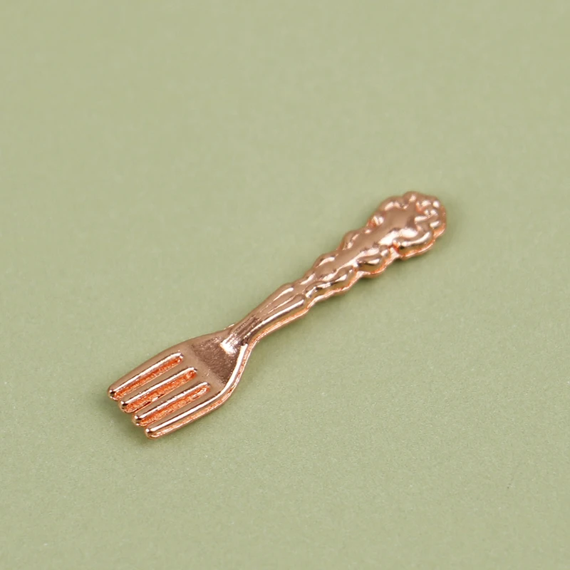 1:12 Dollhouse Miniatures Tableware Knife Fork Spoon Plate Set Accessories Toys