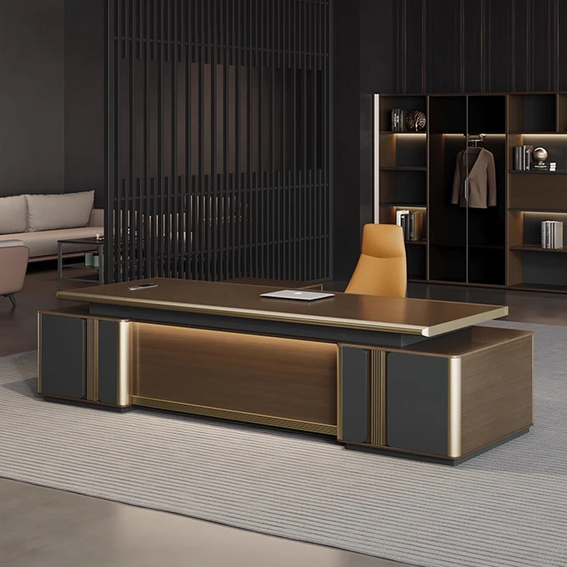 美的ミニマリストオフィスデスクオーガナイザー受付L字型コンピュータオフィスデスクディスプレイ北欧エスクリバニーナ家庭用家具