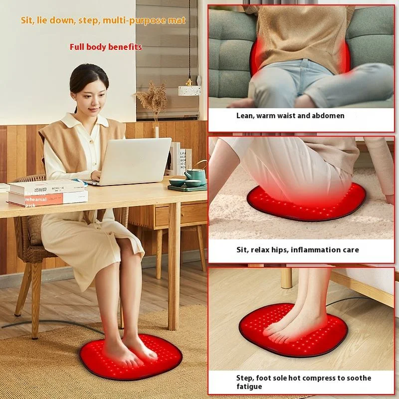 Multifunctional red hot compress pad waist and hip protection infrared lamp cushion