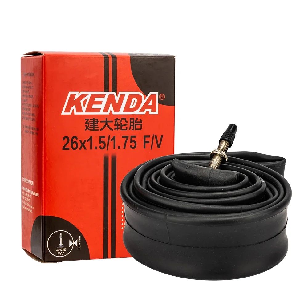 KENDA Fahrradschläuche 26/27,5/29 Zoll 1,5-1,75/1,95-2,125/2,1-2,35 Radreifen 48 mm französisches Ventil Schrader Presta-Ventile – Detail 6