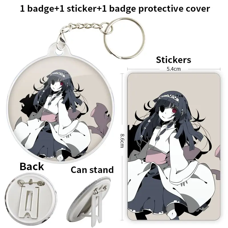 Alluka Zoldyck Anime Character Game Soft Button Badge Brooch anchor Peripherals Pin Cartoon Fashion Peripheral 75mm Pupil