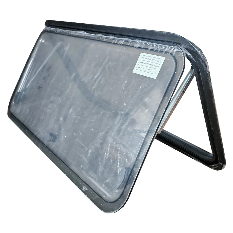 RV Window Factory 1000x500mm Double Glazed Acrylic Glass Curved Radius Camper Van Camping Car Caravan Windows With Pleated Blind