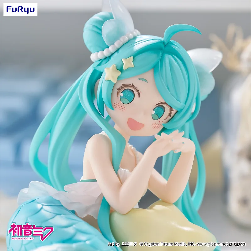 Figurine d'anime Furyu Hatsune Miku, version princesse sirène. Figurines d'action de fée de bureau Vocaloid, jouets, modèle en PVC, collection de poupées