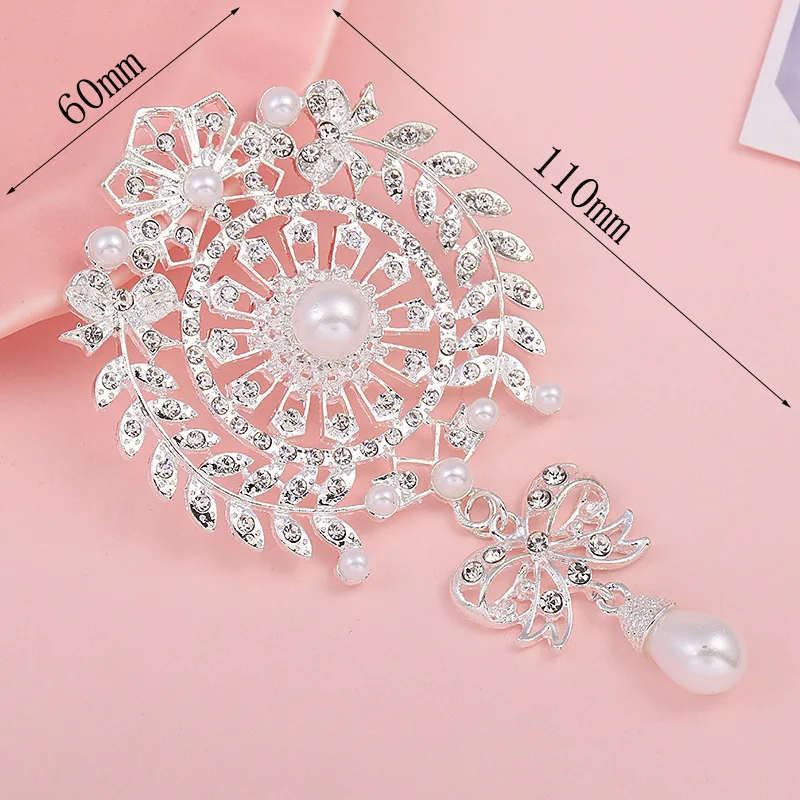 Nieuwe Verschillende Stijlen 2Pc Crystal Rhinestone Broche Accessoires Diy Bruiloft Uitnodiging Kaart Wijnglas Geschenkdoos Creatieve Decoratie