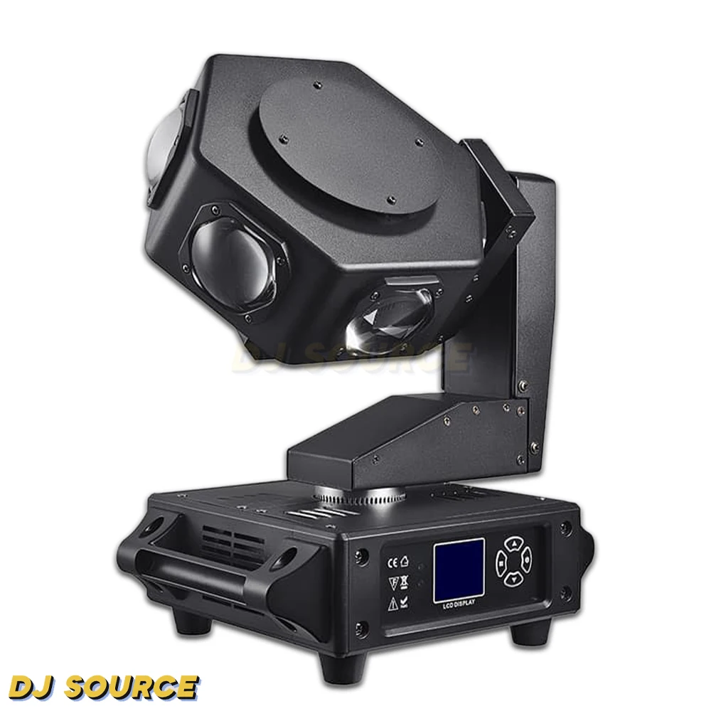 Imagem -02 - Led Rgbw Beam Moving Head Light Strobe Rotating Effect Dmx512 Effect Lights dj Disco Party Club Show Efeitos de Palco Novo Molde 6x40w