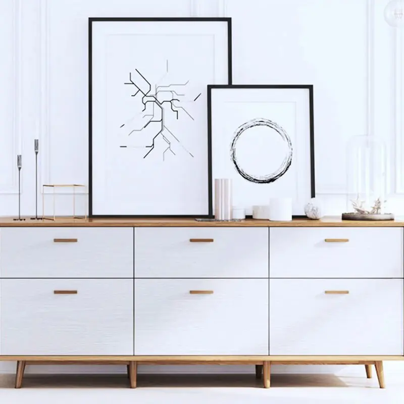 Desktop Waterproof Wall Stickers Home Decoration Bedroom Wallpaper 45cm DIY White Wood Grain Classics Self-adhesive Living Room image 3