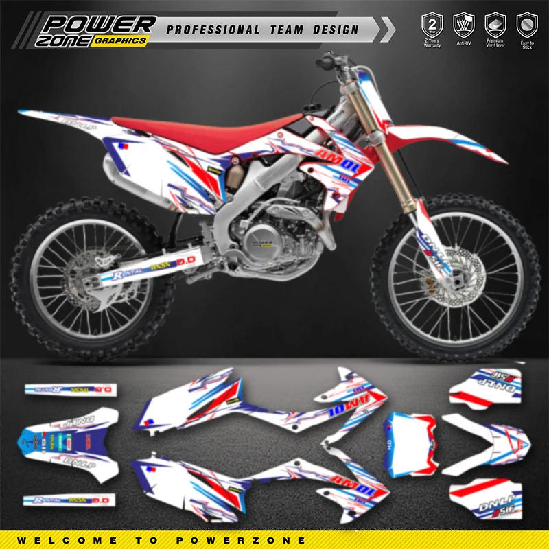 Powerzone Motorcycle Graphic Decal Stickers Kits For Honda CRF450 CRF450R 2009 2010 2011 2012 CRF250 CRF250R 2010-2012 2013 103