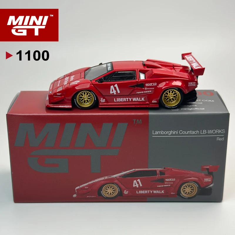 MINIGT 1:64 ランボルギーニ カウンタック LB-WORKS レッド MGT 合金車