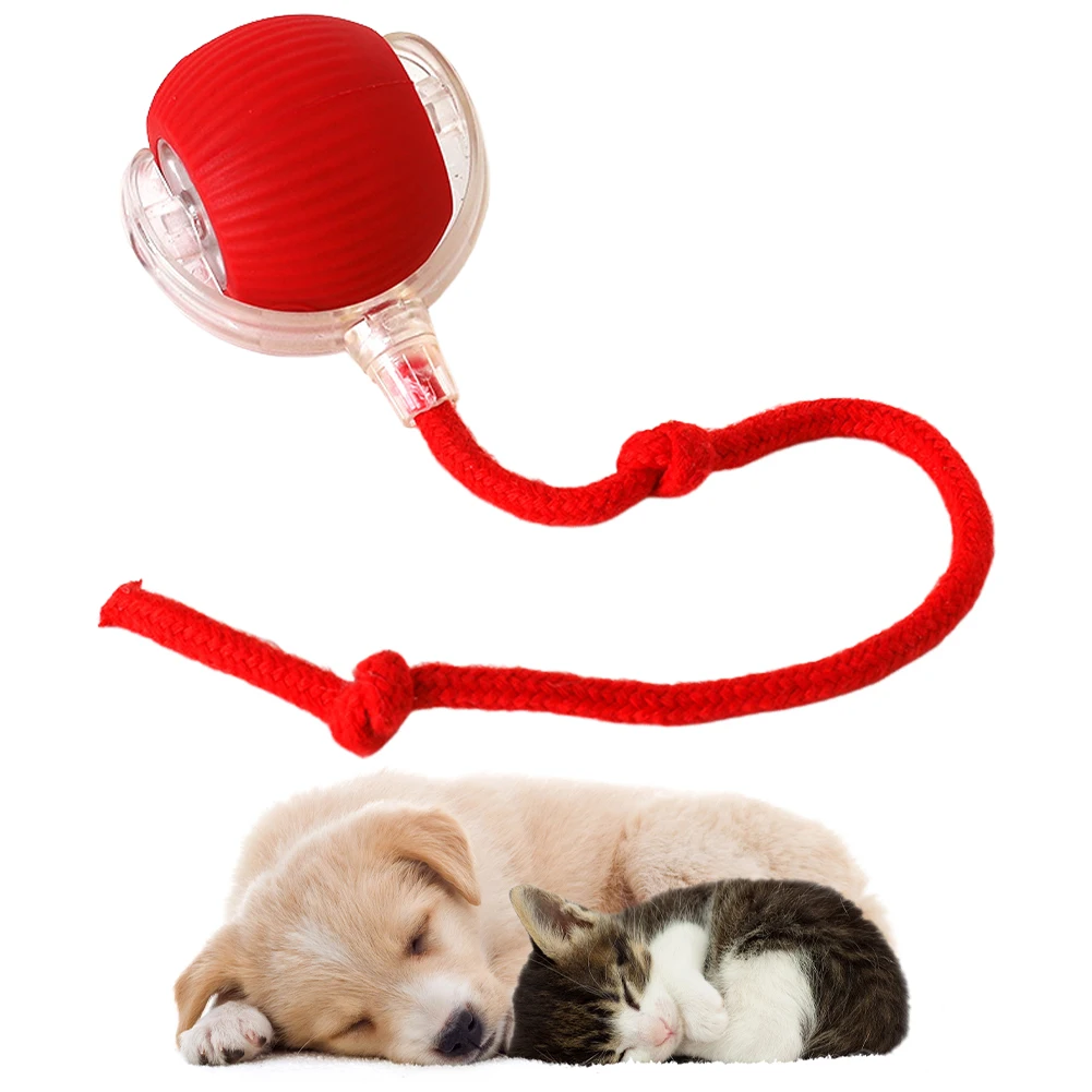 Cat Interactive Ball Toys Self Rotating Ball Rechargeable Funny Cat Toys Anti-Depression Pet Toy for Indoor Cat Kitten