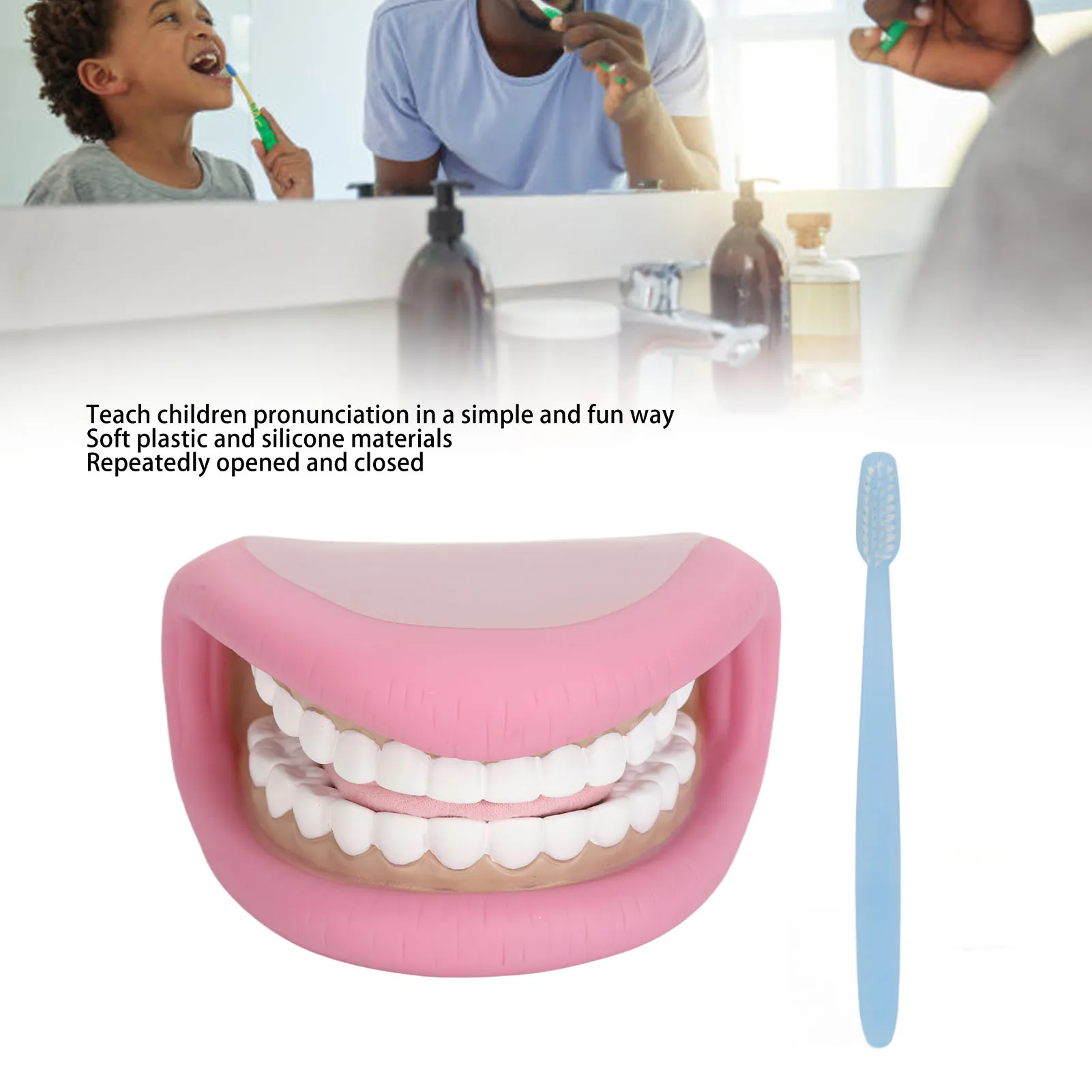 

Kids Mouth Hand Puppet Kids Mouth Hand Puppet 28 Teeth Tongue Mouth Puppet with Toothbrush for Speech Improvement