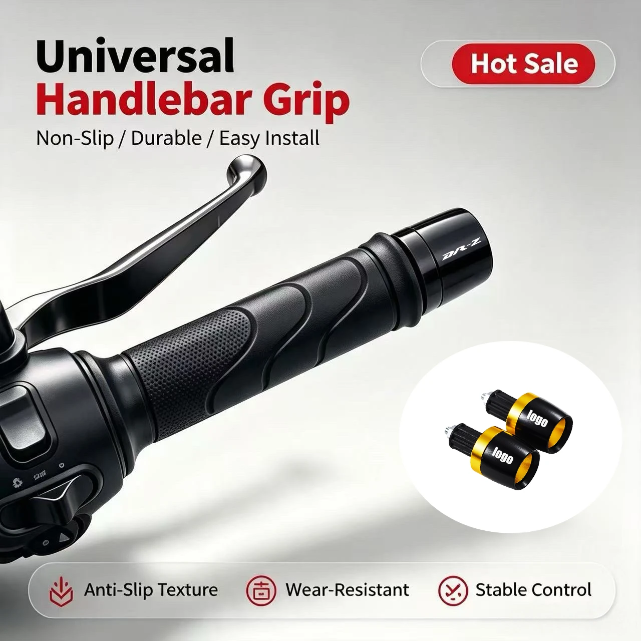 1 Pair Universal Motorcycle For Suzuki DRZ250 DRZ400E DRZ400S DRZ400SM DRZ 400 E/S/SM DR-Z400 Handle Bar Ends Grips CNC