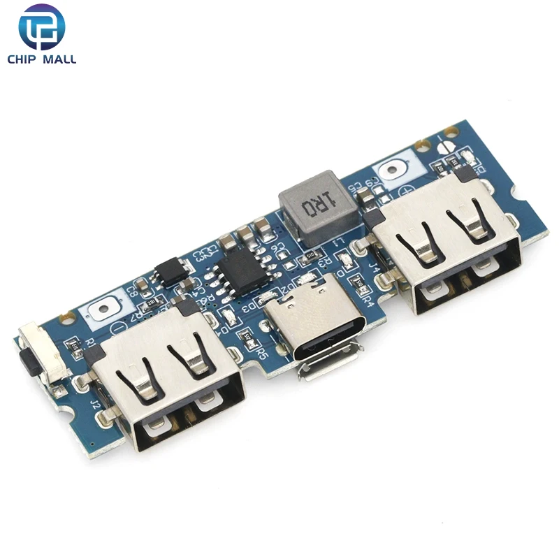 Type-c Charging Port Dual Usb Charging Bank Power Board 5V2.4A Mobile Power Supply DIY Motherboard Booster Module New Spot