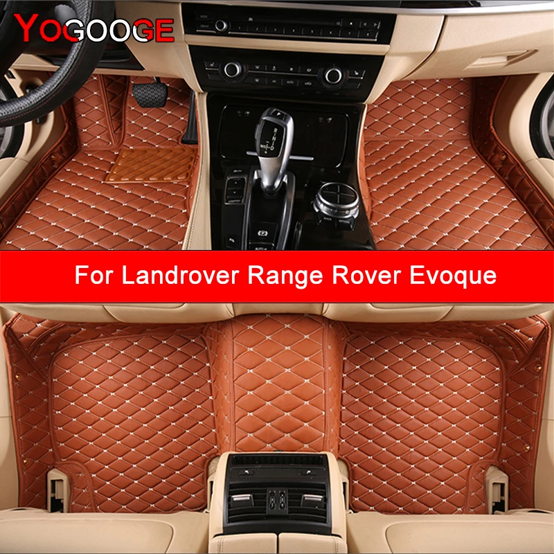 YOGOOGE Custom Car Floor Mats For Landrover Range Rover Evoque Auto Carpets Foot Coche Accessorie