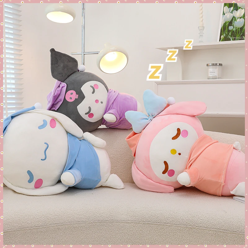 

40 см Sanrio Kawaii Cinnamoroll Kuromi Melody мультфильм милые набивные игрушки Plushier Мягкая Подушка куклы подарок на день рождения для девушки