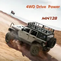 New Rc Remote Control Car  1/12 2.4g 4wd Full Scale Mnrc Mn128 Rtr Led Light Rock Crawler Climbing Truck Adult Christmas Kidsgif