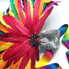 Wholesale 100Pcs/Lot 25-40cm Colored Rooster Feathers for Crafts Fly Tying Materials Long Pheasant Carnival Wedding Decoration